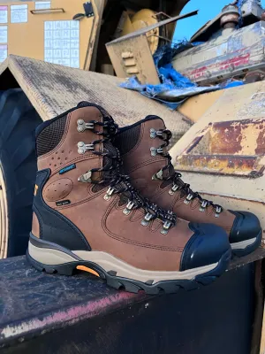 Ariat Men's Endeavor Dusted Brown 8" Waterproof Insulated Work Boot 10053775