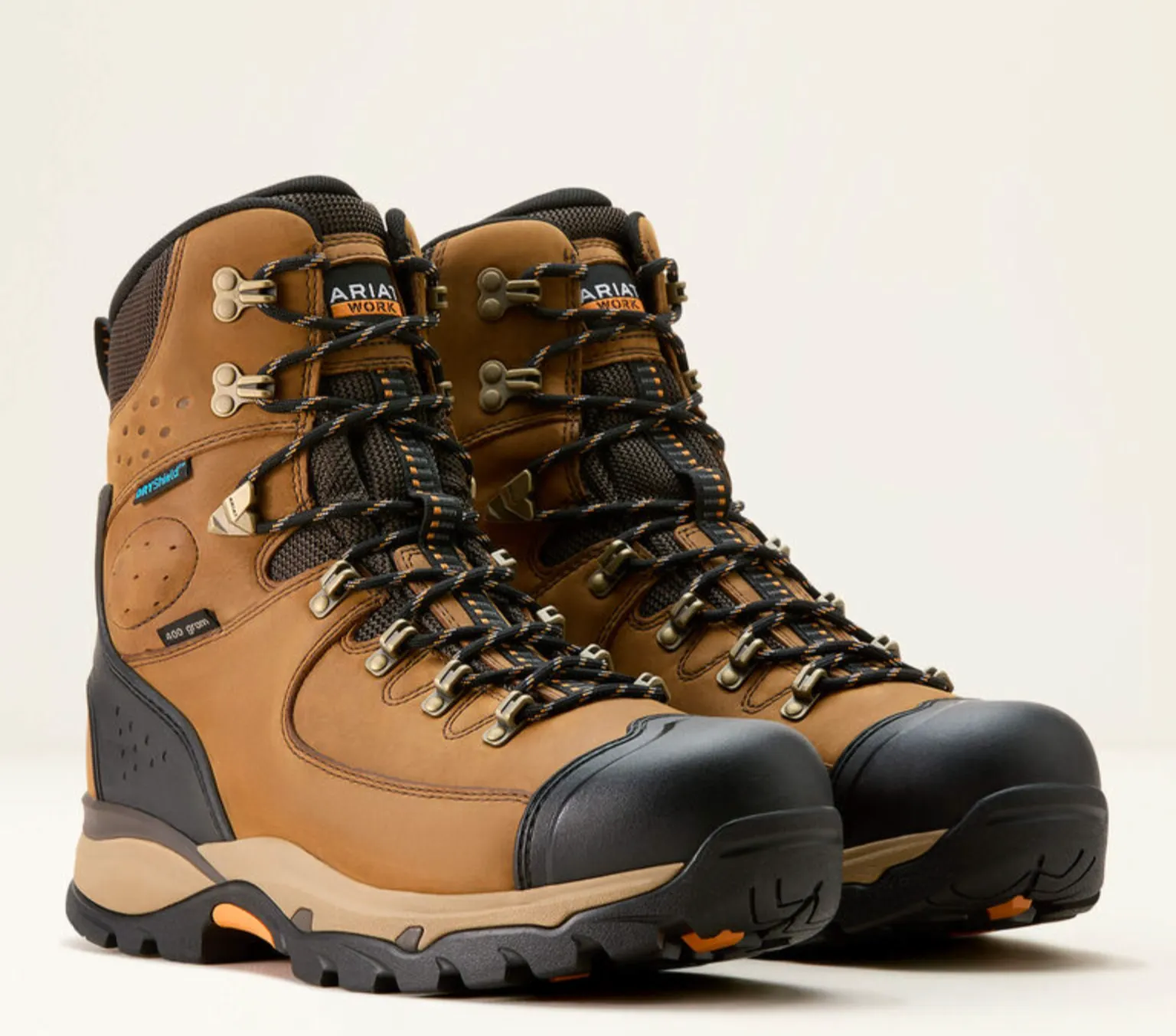 Ariat Men's Endeavor Dusted Brown 8" Waterproof Insulated Work Boot 10053775