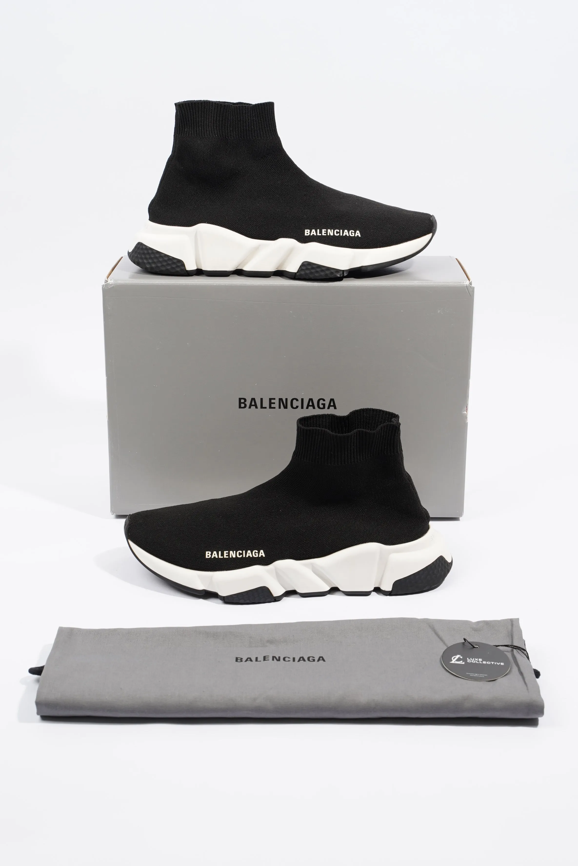Balenciaga Womens Speed Black / White EU 39 / UK 6