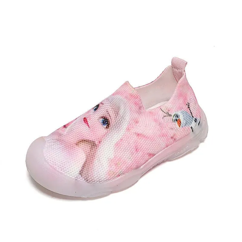 Casual Elsa Princess Print Shoes