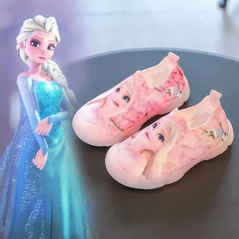 Casual Elsa Princess Print Shoes