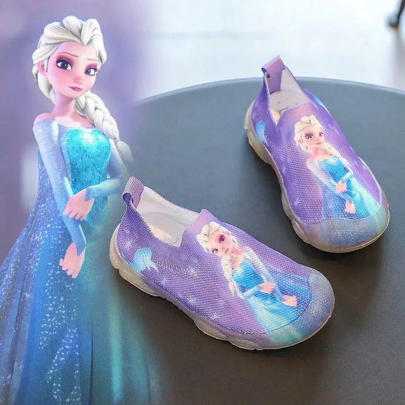 Casual Elsa Princess Print Shoes