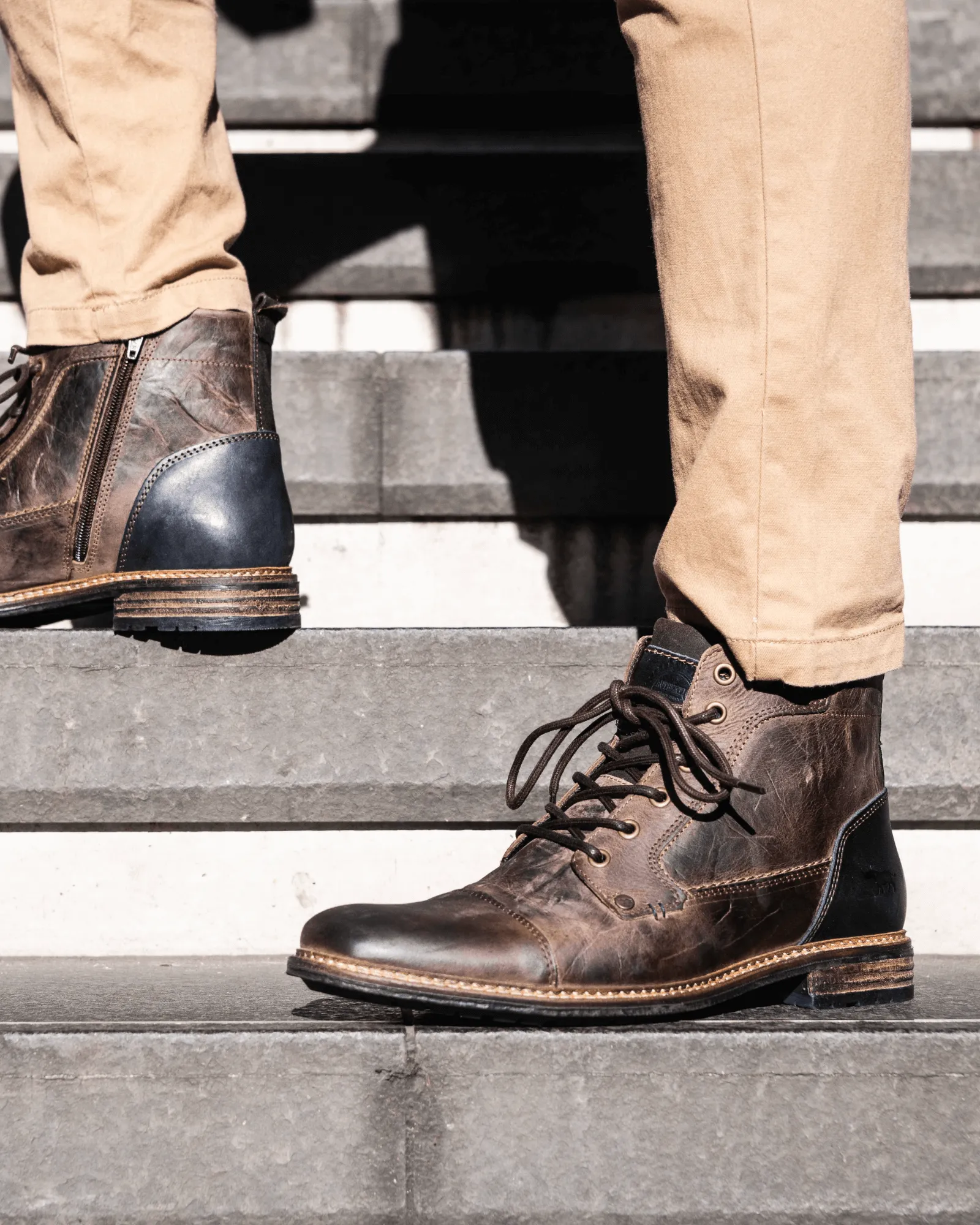CLIFTON BOOTS DARK BROWN LEATHER
