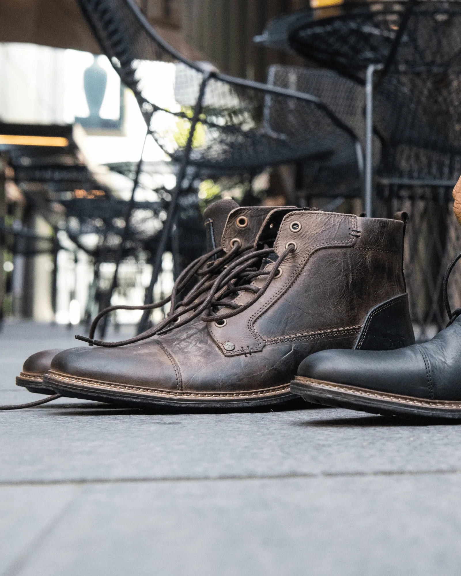 CLIFTON BOOTS DARK BROWN LEATHER