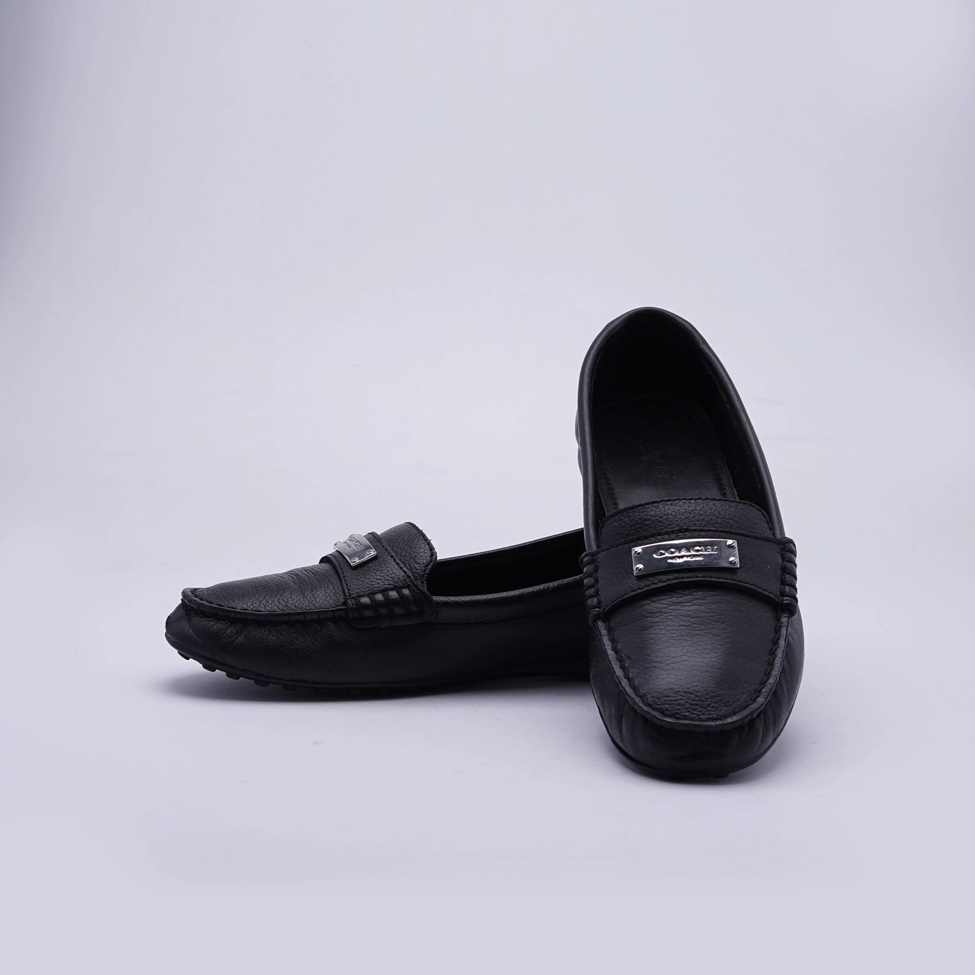 Coach Women's Fredrica Pebbled Leather Loafer
