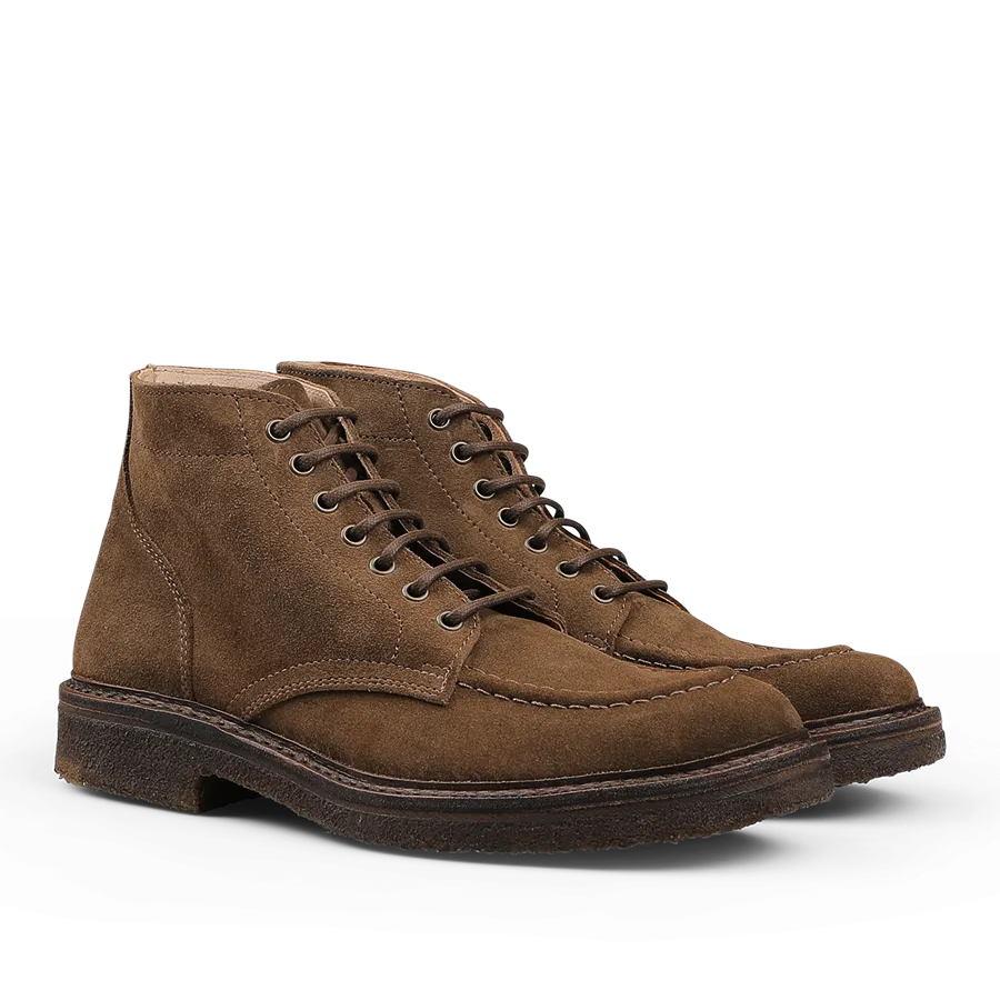 Dark Khaki Suede Leather Nuvoflex Boots