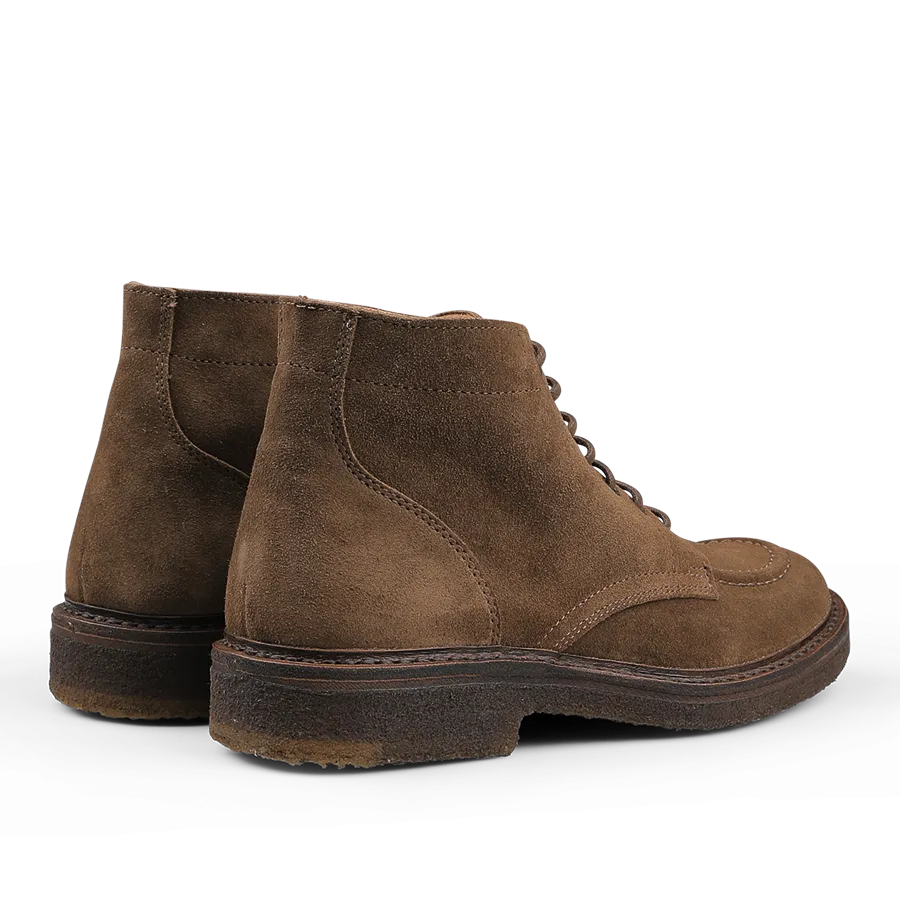 Dark Khaki Suede Leather Nuvoflex Boots