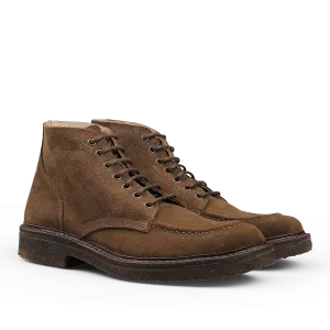 Dark Khaki Suede Leather Nuvoflex Boots