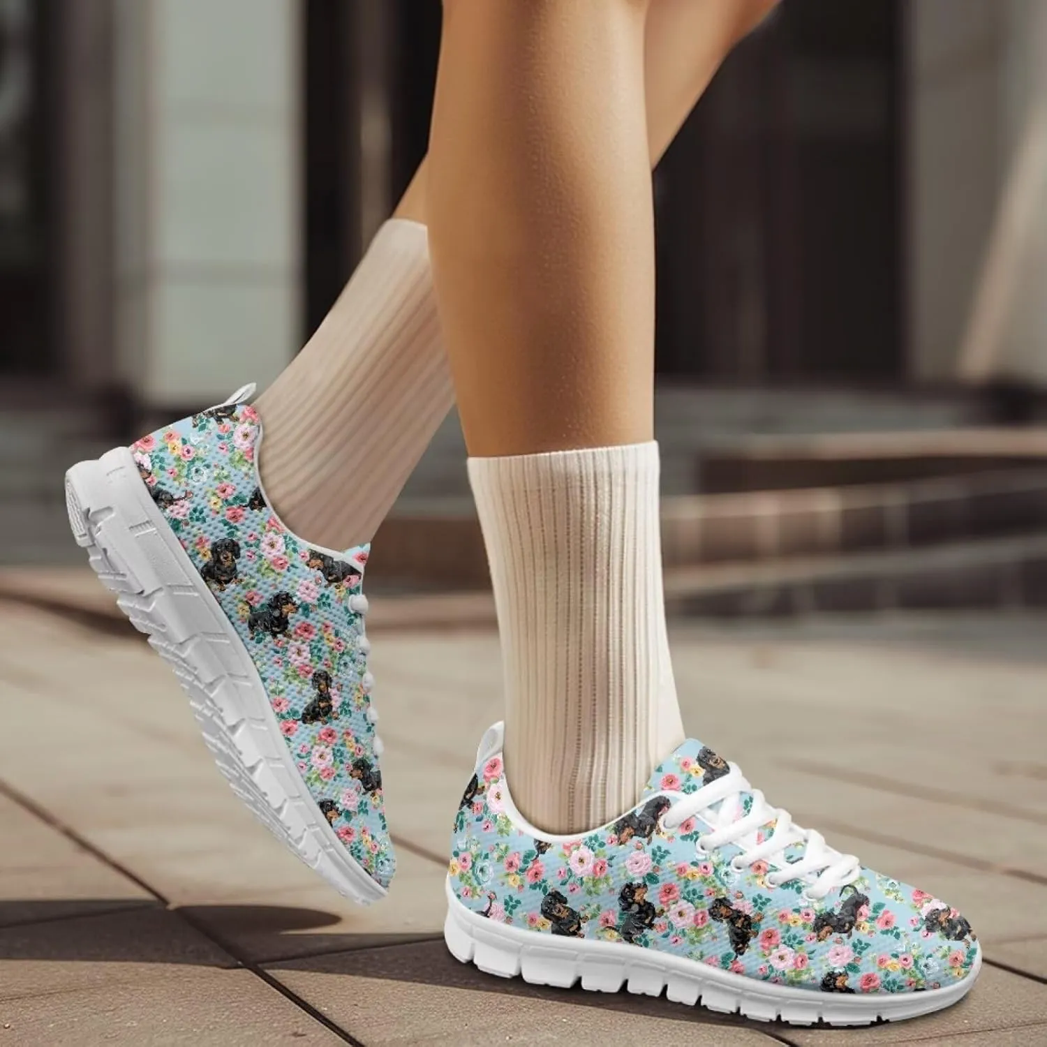 Jeiento Women's Men's Walking Shoes Lightweight Running Shoes Outdoor Fashion Sneaker