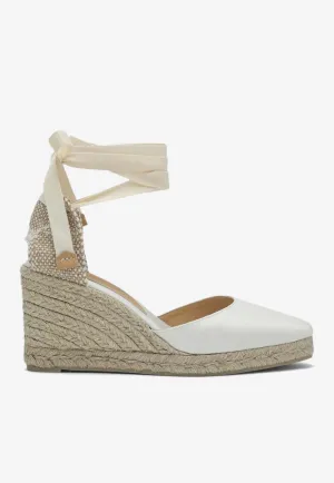 Joyce 90 Satin Wedge Espadrilles
