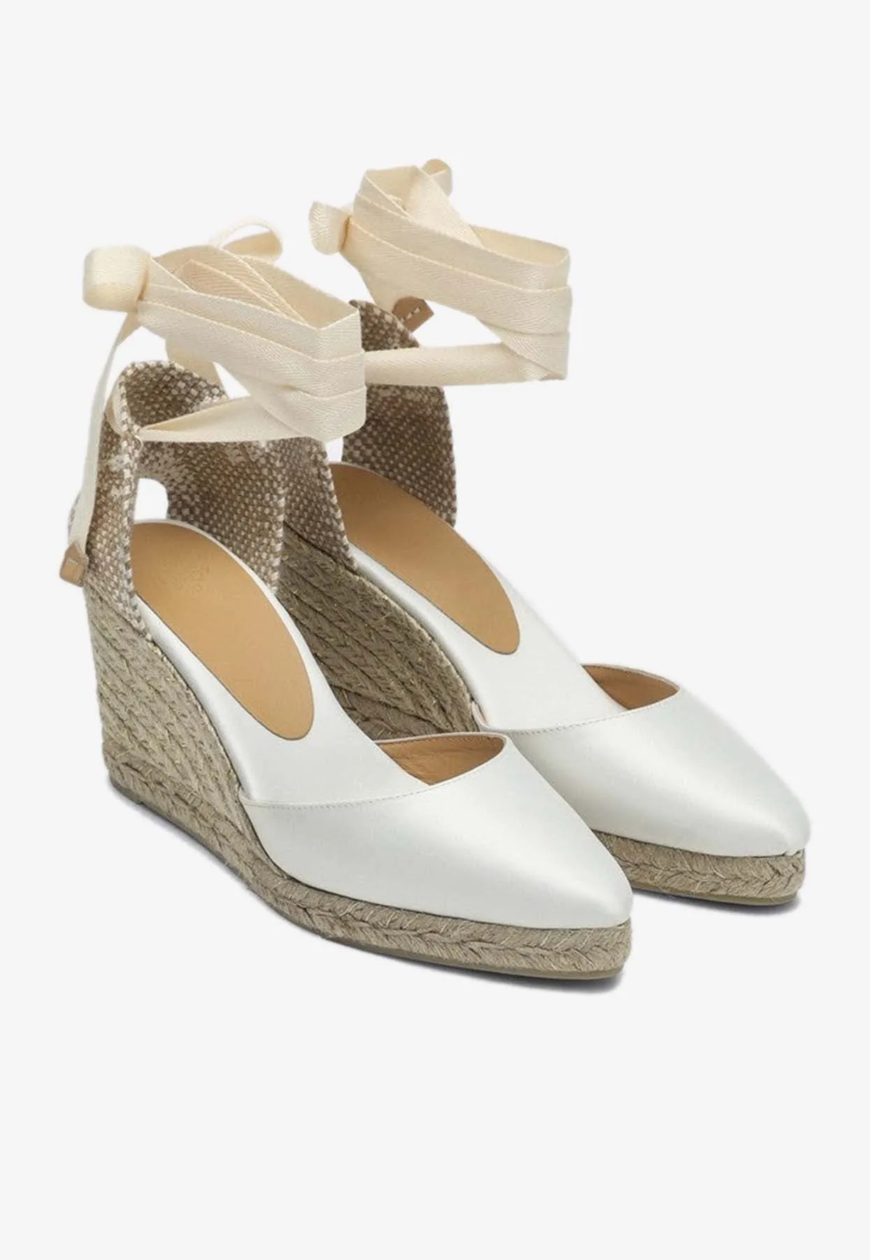 Joyce 90 Satin Wedge Espadrilles