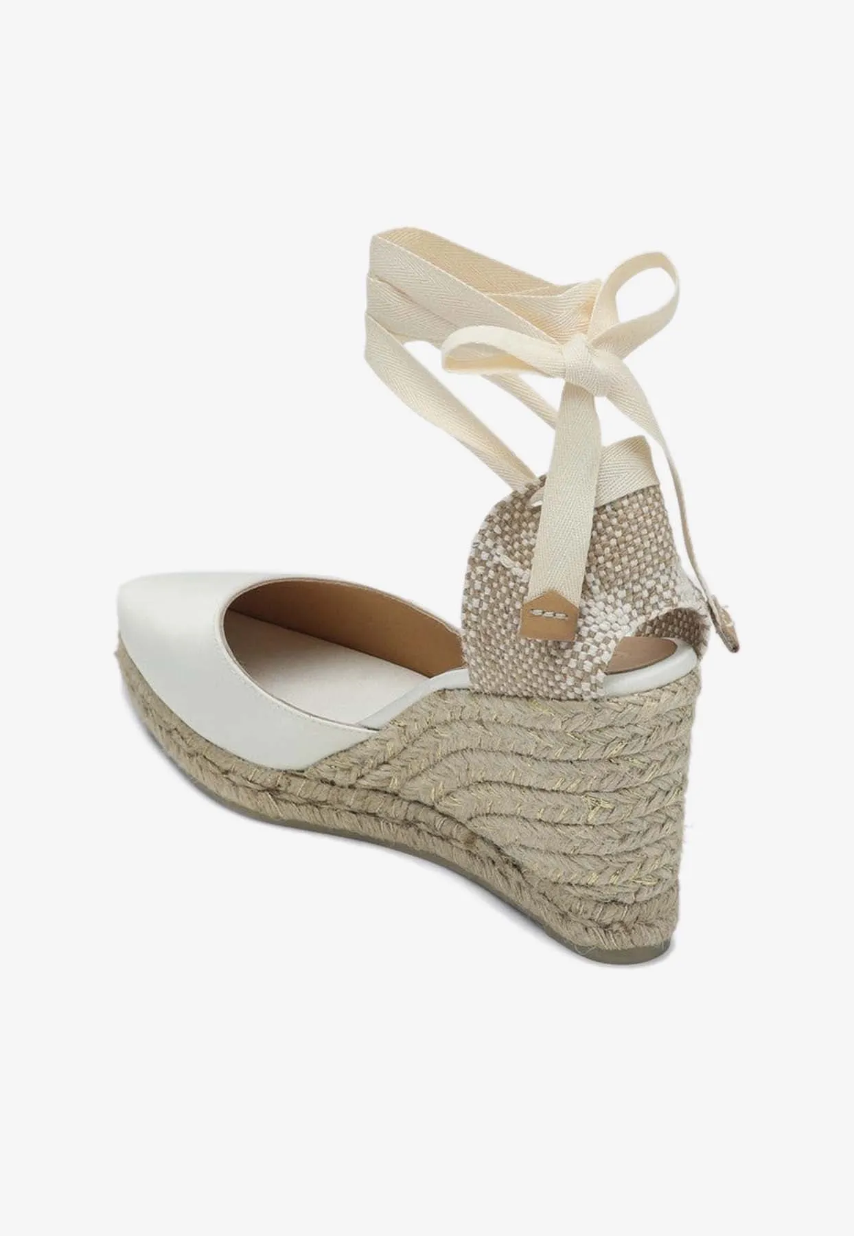 Joyce 90 Satin Wedge Espadrilles