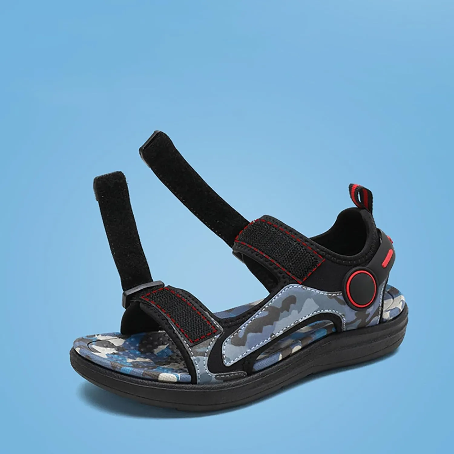 Kids Summer Athletic Sandals for Boys 2025 Summer Trendy Camouflage Open Toe Anti Slip Hiking Outdoor Sport Shoes