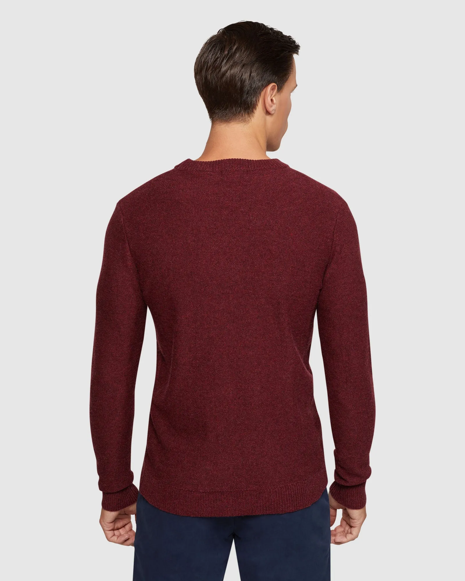 Leon Crew Neck Wool Rich Pullover