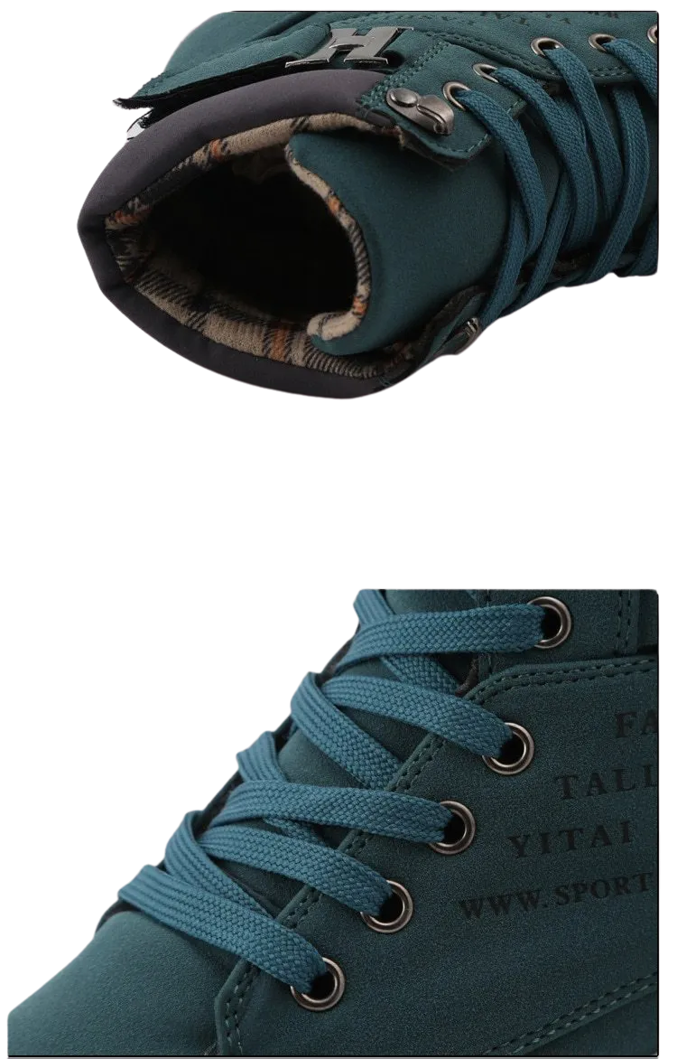 Men Casual High Ankle Canvas Shoes