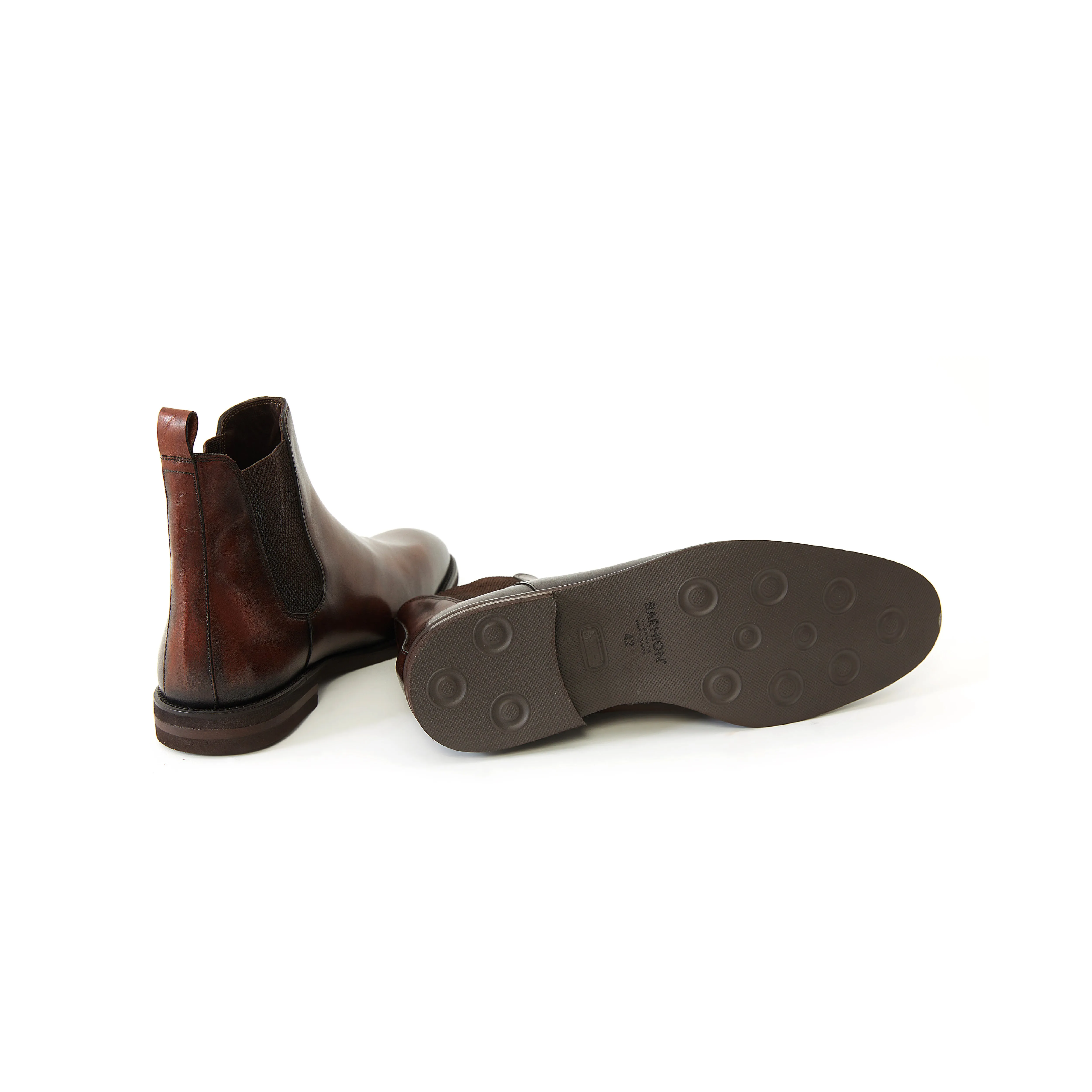 Men's Calf Leather Handmade Chelsea Boots M10003