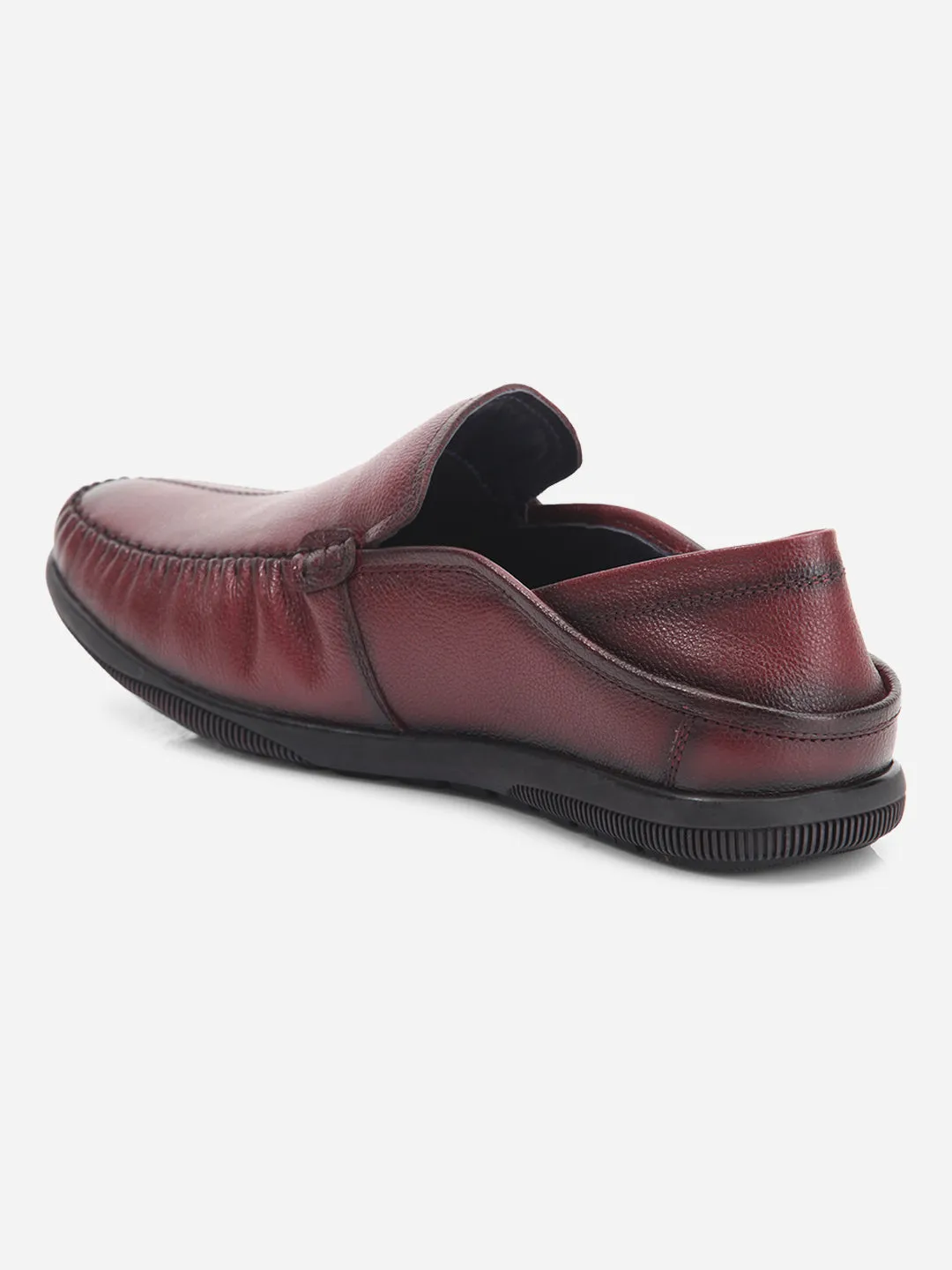 Men's Wine Round Toe Casual Slip (ID1159)