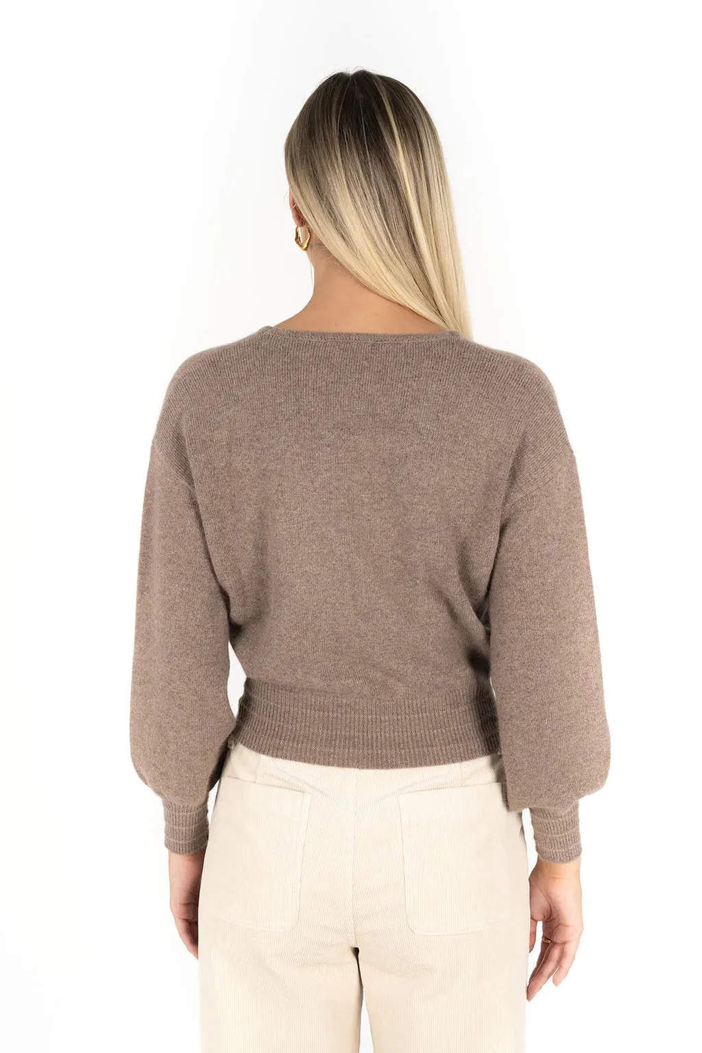 Mika Wrap Top - Mocha