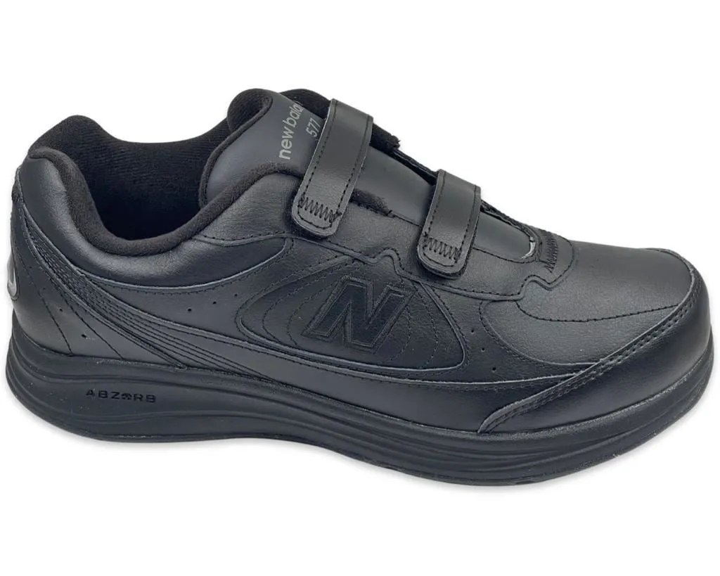 New Balance MW577VK 4E Men's Velcro Walking Shoes In Black