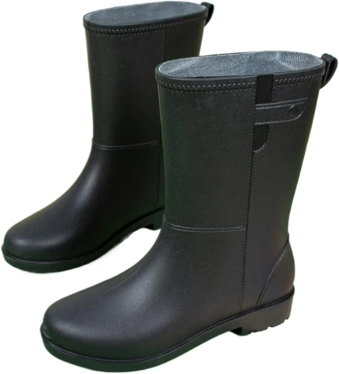Outdoor Work Booties Women's Mid Tube Rain Boots Summer Non Slip Waterproof Outdoor Water Shoes Outdoor Gardening Work