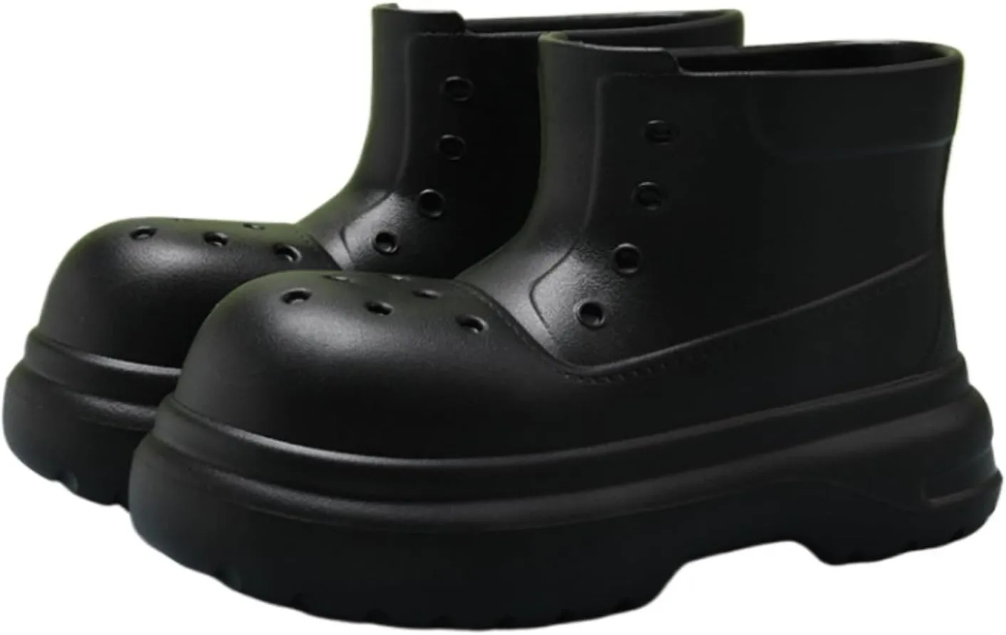 Outdoor Work Booties Women's Thick Soled Non Slip Waterproof Short Tube Rain Boots Outdoor Water Shoes Outdoor Gardening Work