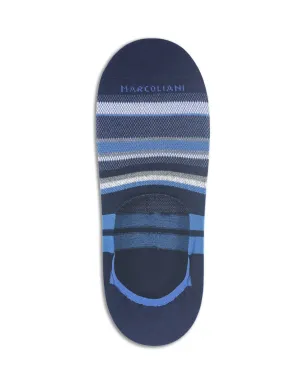 Pima Cotton Regatta Stripe No Show Socks