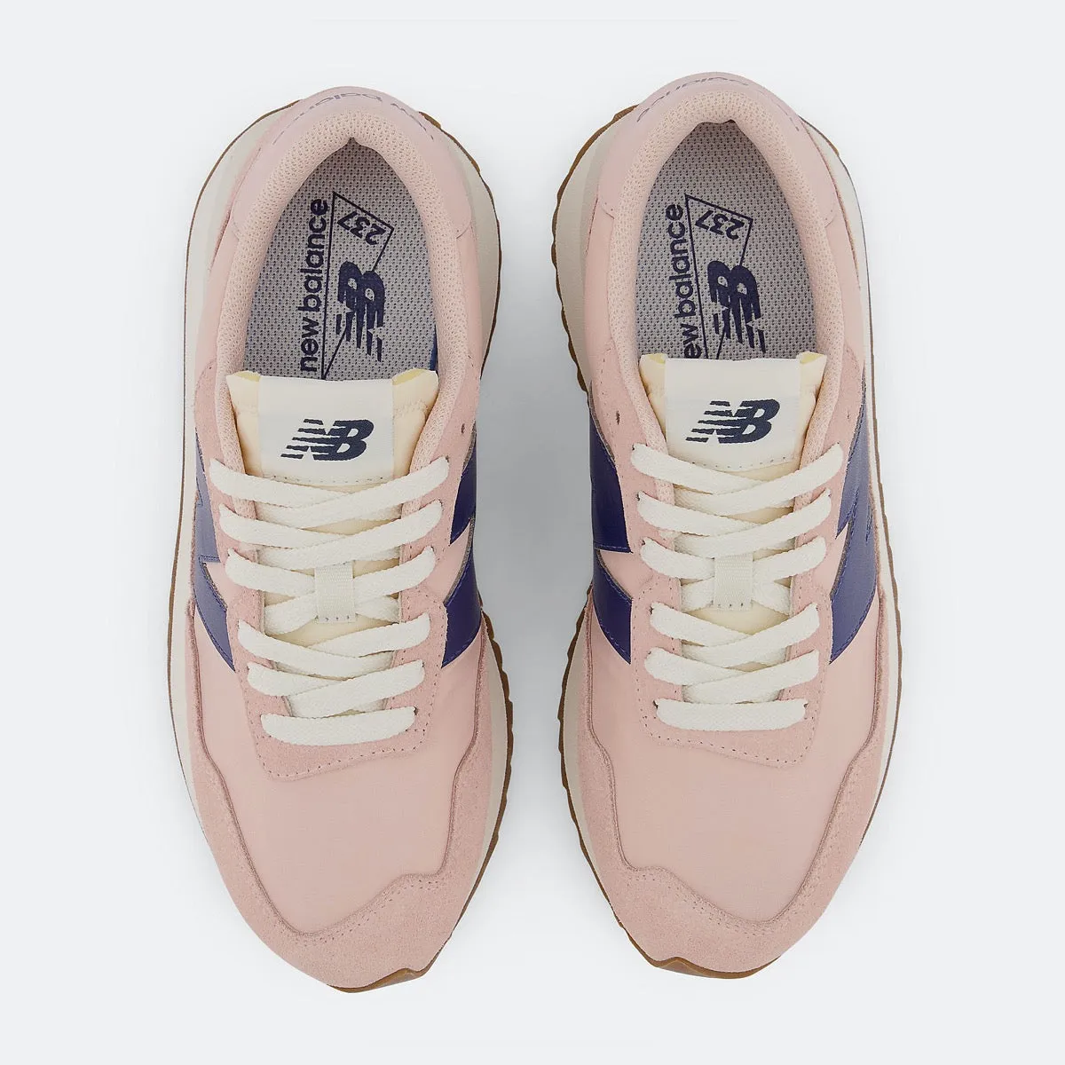 Scarpe Donna NEW BALANCE Sneakers 237 in Suede e Nylon colore Pink Haze e Moon Shadow