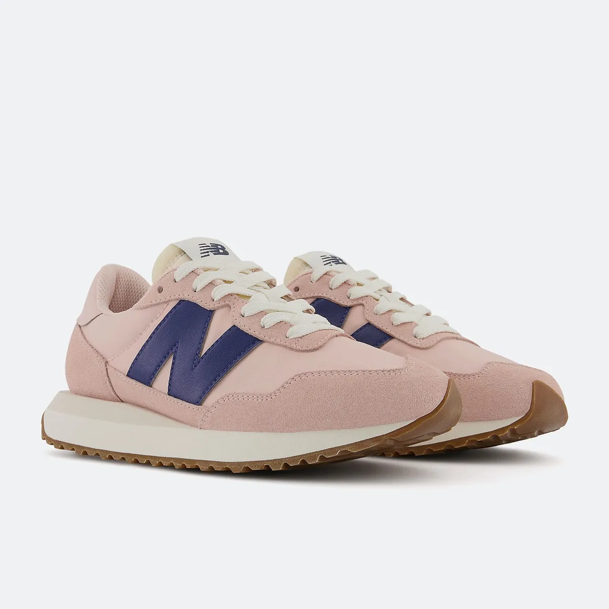 Scarpe Donna NEW BALANCE Sneakers 237 in Suede e Nylon colore Pink Haze e Moon Shadow