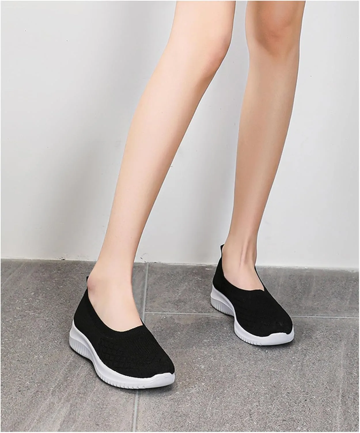 Sneakers for Women Athletic Walking Shoes Slip On Casual Mesh-Comfortable Tennis Workout Sneakers Arch Support Non Slip Work Shoes Casual Lightweight Tennis Workout Shoes Running Jogging Shoes