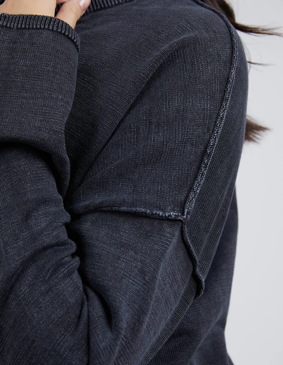 Tahlia L/S Knit - Washed Black