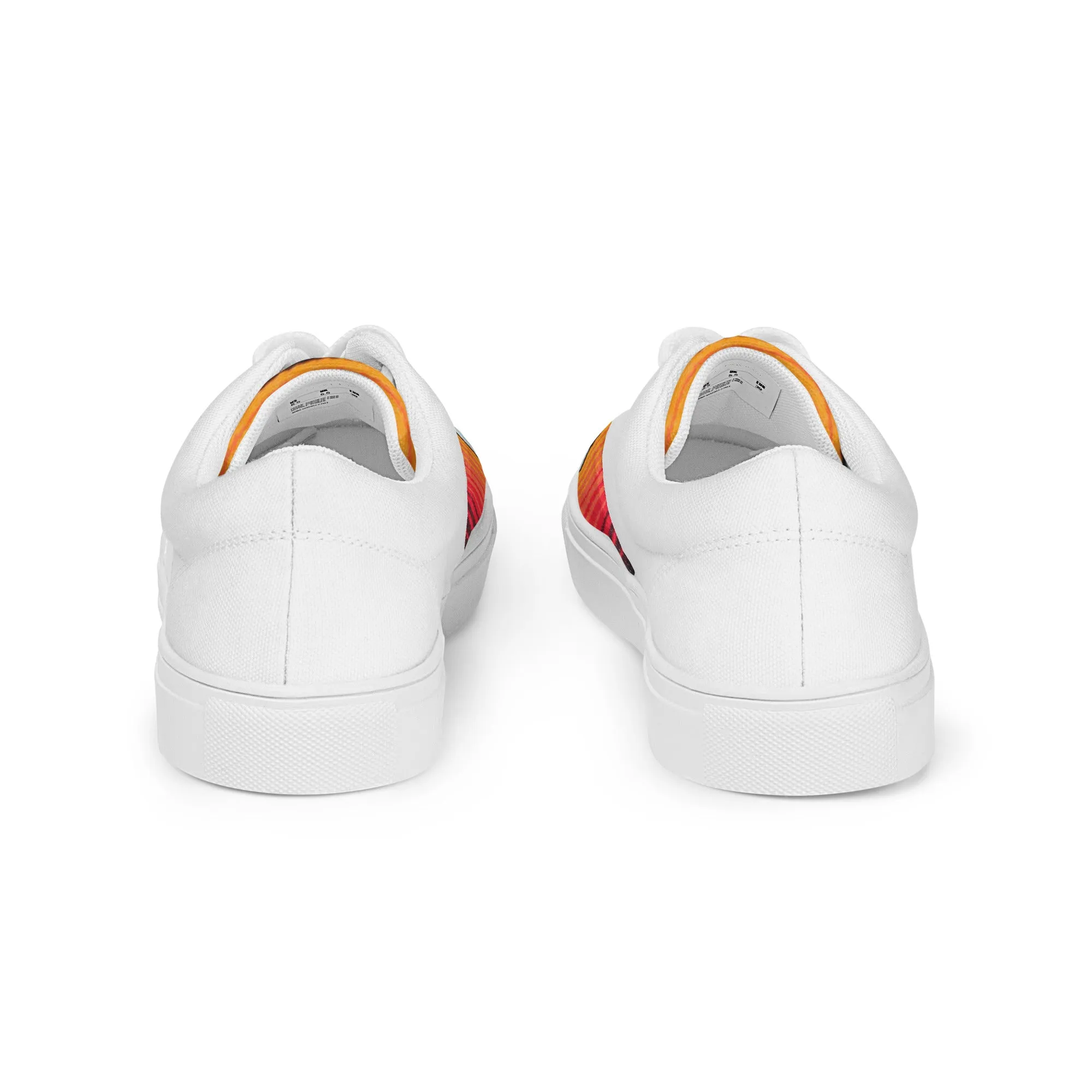 TCB White Serape lace up shoes