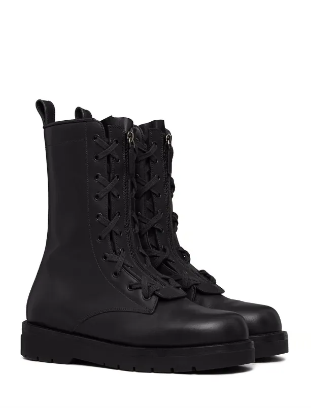 Valentino Garavani XCOMBAT leather boots